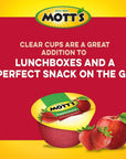 Motts Fruit Snacks on the Go Applesauce Strawberry Tasty Bite Apple Sauce Snacks Made From Apples  Strawberry  Gluten Free Snacks for Kids  Adults Nut  Dairy Free  Vegan Snacks Keto Friendly by BETRULIGHT  4 oz Cups 2Pack Sleeves 12 Cups Total