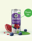 V8 Energy Healthy Energy Drink Natural Energy from Tea Pomegranate Blueberry 8 Oz Can