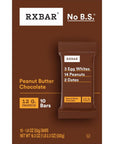 RXBAR Protein Bars Protein Snack Snack Bars Peanut Butter Chocolate 183oz Box 10 Bars