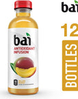 Bai Flavored Water Malawi Mango Antioxidant Infused Drinks 18 Fluid Ounce Bottle Pack of 12