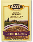 Alessi Autentico Premium Soups Traditional Flavors Sicilian Lentil Sicilian Lentil 6 Ounce Pack of 6