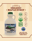 Frost Ridge Maple Farm Organic Maple Syrup Grade A Quart 32 FL Oz Dark Robust formerly Grade B