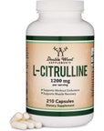 L Citrulline Capsules 1,200mg Per Serving, 210 Count (L-Citrulline Increases Levels of L-Arginine, Acts as a Nitric Oxide Booster) Muscle Recovery Supplement to Improve Muscle Pump by Double Wood