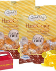 Sugar Free Butterscotch Hard Candy  Individually Wrapped FatFree 0 Trans Fat Sugarfree  Rich Buttley Creamy  Sweet  Yellow Button Disc Drops  Snack Desert Treat  2 Bags Plus Muchai Card