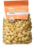 Compagnia Sanremo Italian Organic Pipe Pasta - 100% Durum Wheat Semolina Pipe - 16 Ounce (Pack Of 4) - Product Of Italy