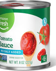 Amazon Fresh Tomato Sauce No Salt Added 8 Oz Previously Happy Belly Packaging May Vary