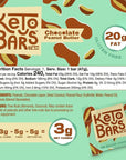 KETO BARS  The Original High Fat Low Carb Ketogenic Bar Gluten Free Homemade with simple ingredients Chocolate Peanut Butter 10 Pack