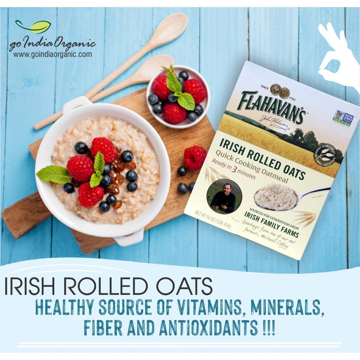 Flahavans Irish Oatmeal  16 oz