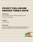 Finest Call Premium Blood Orange Sour Drink Mix 1 Liter Bottle 338 Fl Oz Individually Boxed