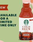 Starbucks Cold Brew Coffee Concentrate Limited Edition Sweetened Brown Sugar Cinnamon 100 Arabica MultiServe Bottle 32 Fl Oz