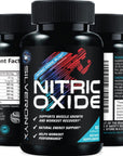 Extra Strength Nitric Oxide Supplement L Arginine 3X Strength - Citrulline Malate, AAKG, Beta Alanine - Premium Muscle Supporting Nitric Booster for Strength & Energy to Train Harder - 60 Capsules