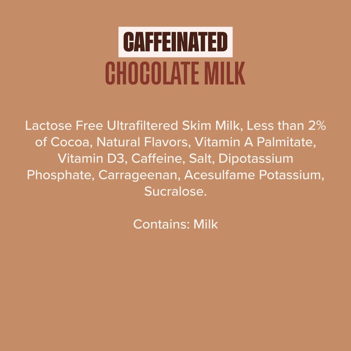 Spylt Caffeinated Chocolate Milk  20g Protein 60mg Caffeine Sugar Free Lactose Free Milk Protein Drink  12 Count 11 Fl Oz