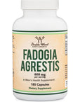 Fadogia Agrestis 600mg Per Serving (180 Capsules) Powerful Extract to Support Athletic Performance, Test Booster for Muscle Growth (Manufactured and Third Party Tested in The USA) by Double Wood