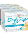 Jolly Time Simply Popped  Lightly Salted Microwave Popcorn  Gluten Free  Kosher Snack with Natural Whole Grain Kernels Simply Popped Butter 3 Ounce Pack of 12