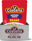 La Costeña Refried Pinto Beans 1516 Oz Microwaveable Pouch Pack of 8