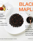 Black Maple Tea by Tea Formula  Black Tea Safflower  20 Organic Pyramid Teabags  Organic Tea Blend  Dessert Tea  Earthy and Maple  High Caffeine