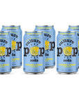 Culture Pop Soda Sparkling Probiotic  40 Calories per can Vegan NonGMO  12 Fl Oz Cans Ginger Lemon Pack of 6