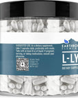 Earthborn Elements L-Lysine HCL 200 Capsules, Pure & Undiluted, No Additives