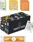 Ultimate Cold Buster Medicine Ball Tea Variety Set Lemon Ginger Peppermint  Peach Ginger Tea Bags  60 pcs with Honey Sticks  Recipe eBook