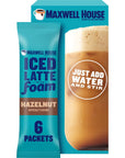 Maxwell House Iced Hazelnut Latte with Foam Instant Coffee Drink Mix 582 oz Packaging may vary