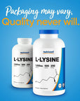 Nutricost L-Lysine 1000mg Per Serving, 250 Servings, 500 Capsules - Gluten Free, Non-GMO, 500mg Per Capsule