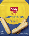 Schar  Lady Fingers  Certified Gluten Free  No GMOs Lactose Wheat or Preservatives  71 oz