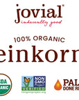 Jovial Organic Sourdough Einkorn Sea Salt Crackers  Sourdough Crackers Crackers for Cheese Platter Made with Einkorn USDA Organic NonGMO  45 Oz 2 Pack