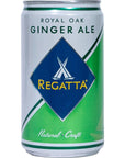 Royal Oak Ginger Ale by Regatta Premium Soda and Cocktail Mixer AllNatural Ingredients 75oz Case of 24 Sleek Cans