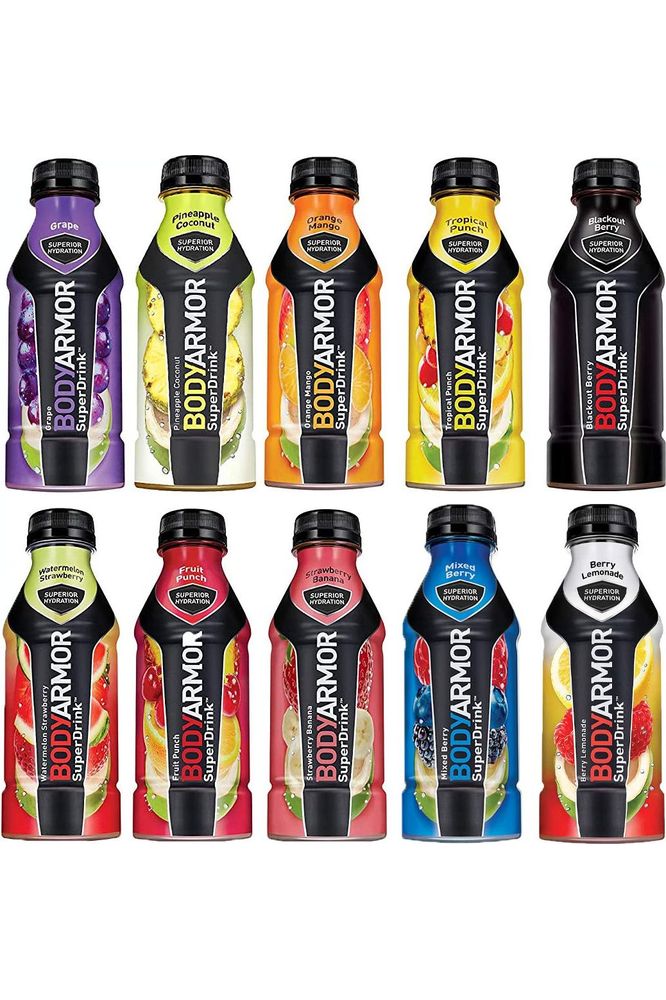 BodyArmor Super Sports Drink - Variety Pack 16 Oz (Pack of 10 - Total of 160 Oz)