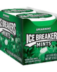 ICE BREAKERS Spearmint Sugar Free Breath Mints Tins 15 oz 8 Count