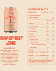 De La Calle Tepache  Grapefruit Lime  Modern Mexican Soda  Craft Fermented Pineapple Sparkling Beverage  Certified Organic Antioxidant Rich NonAlcoholic Healthy Soda Low Sugar Low Calorie NonGMO