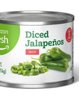 Amazon Fresh Diced Jalapeño Peppers Hot 4 Oz