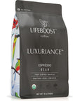 Lifeboost Coffee Organic Espresso Beans Whole - 12 Ounces