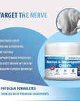 Neuropathy Cream Arnica Enhanced and L’Arginine Boosted Formula by NerveSpa - Maximum Strength Relief for Foot, Hands, Legs, Toes Includes 7grams of L’Arginine; Vitamin B6, MSM, Menthol, Aloe -2.82oz