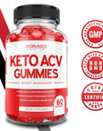 Keto ACV Gummies for Weight Management Advanced Formula (1000mg Per Serving) - Apple Cider Vinegar Gummies - Support Healthy Digestion & Metabolism - Delicious Apple Flavor - ACV 1000mg (60 Gummies)