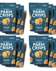 ParmCrisps - Original Cheese Parm Crisps, Made Simply with 100% REAL Parmesan Cheese |Healthy Keto Snacks, Low Carb, High Protein, Gluten Free, Oven Baked, Keto-Friendly| 1.75 Oz (Pack of 12)