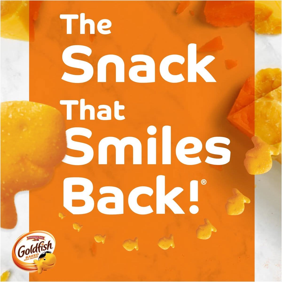 Goldfish Cheddar Crackers Snack Crackers 66 oz bag 6 CT box