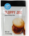 Amazon Brand  Happy Belly Sloppy Joe Seasoning Mix 13 ounce Pack of 1