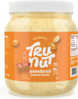 Tru-Nut Peanut Butter Powder - Made with Natural Ingredients - Vegan, Low Carb, Gluten Free, Non GMO - Low Calorie Peanut Butter Protein Powder - Peanut Butter Flavor, 30oz