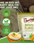 Creamy Potato Flakes Bundle Includes One16 oz Resealable Bag of Bobs Red Mill Potato Flakes Instant Mashed Potatoes  CreateAndBundle Sticker