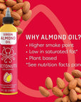 Octonuts Cold Pressed Almond & Walnut Oil, 8 ounce, Made with California Almonds and Walnuts, Plant-based, Keto, Paleo Friendly, Vegan, Gluten Free, Almond & Walnut, 2-Pack