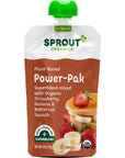 Sprout Organic Baby Food, Stage 4 Toddler Pouches, Strawberry Banana & Butternut Squash Power Pak, 4 Oz Purees, Pack of 12