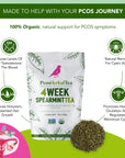 PCOS Spearmint Organic Tea helps hormone balance reduce unwanted hair clear acne healthy skin 1pack