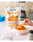 Natures Garden Probiotic Apricots  Probiotic Dried Fruit Plump Dried Apricots No Added Sugar GlutenFree DairyFree Vegan  Bulk 40 Oz Bag Pack of 2