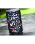 High Brew Coffee Cold Brew Nitro Black Sugar Free  Dairy Free 10 Fl Oz Can Pack of 12