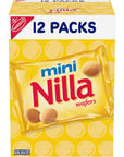 Nilla Wafers Mini Cookies Vanilla Wafers 12 Snack Packs