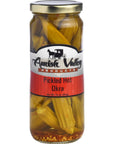 Amish Valley Products Pickled Crisp Okra Glass Jar Gourmet Chacuterie Board Garnish Vegetable Hot One Jar