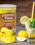 Global Basics 2 Pack of 825 oz Country Time Lemonade Mix  2 Canisters 165 oz TOTAL  Includes A Global Basics Reusable Straw Set