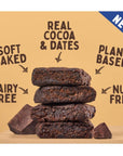 Nature’s Bakery Double Chocolate Brownie Bars, Whole Grains, Dates, and Cocoa, Plant Based, Dairy-Free, Snack Bar, 6 Count (Pack of 6)