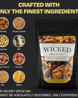 Wicked Mix Snack Mix with Mixed Nuts Sweet and Salty Trail Mix Snack Packs with Almonds Cashews Pretzels Pecans  Healthy Snacks Zero Trans Fat Original Mix Pack of 3